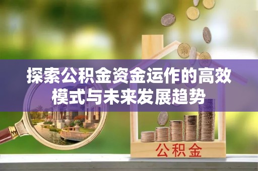 长安探索公积金资金运作的高效模式与未来发展趋势